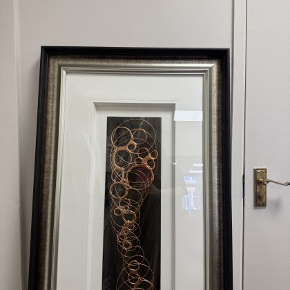 Framed Artwork - Copper Rings - Large Artwork