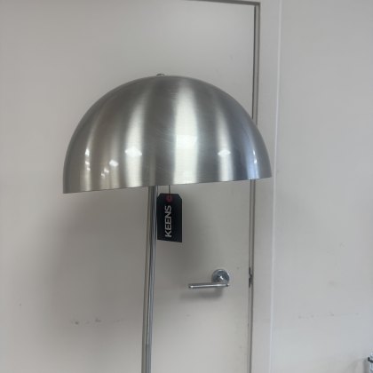 Brushed Silver Dome Floor Lamp