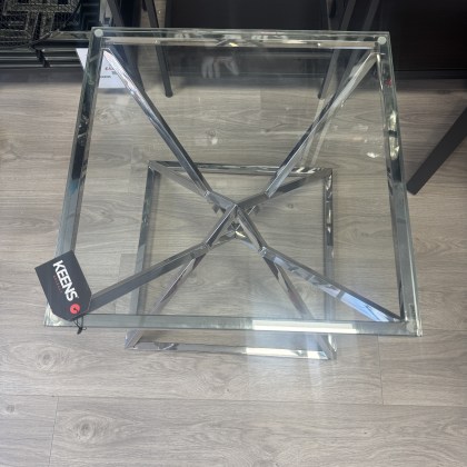 Prism - Chrome & Glass Side Table Prism - Chrome & Glass Side Table