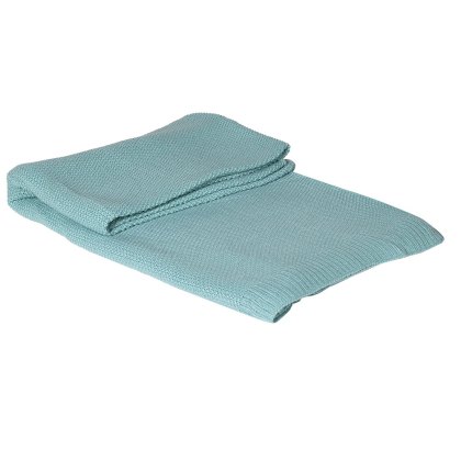 Aqua Knitted Throw