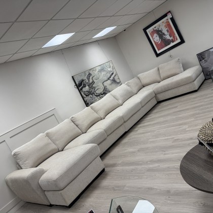 Aspire - XXL Sofa in Neutral Fabric