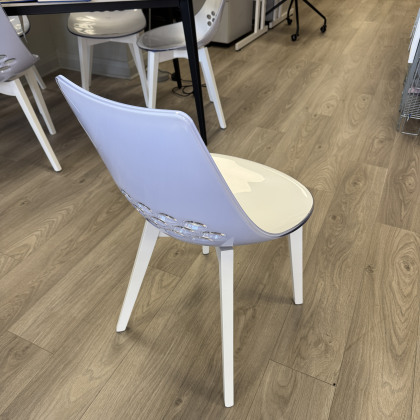 Calligaris - Set of 6 JAM Chairs - White with White Wood