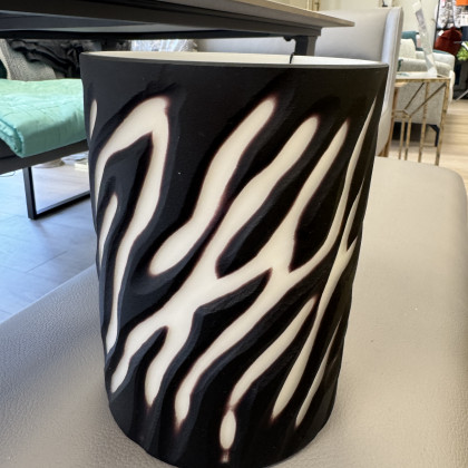 Zebra - Handblown Vase