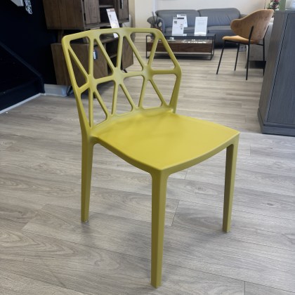 Calligaris - Set of 4 Alchemia Chairs - Mustard - Stackable