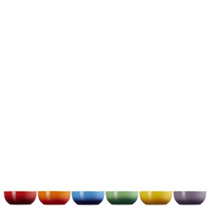 Le Creuset - Rainbow Set of 6 Coupe Cereal Bowls
