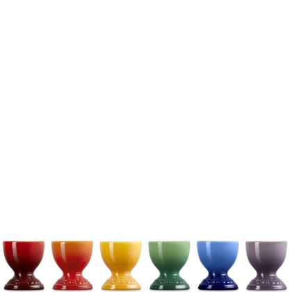 Le Creuset - Rainbow Set of 6 Egg Cups Le Creuset - Rainbow Set of 6 Egg Cups