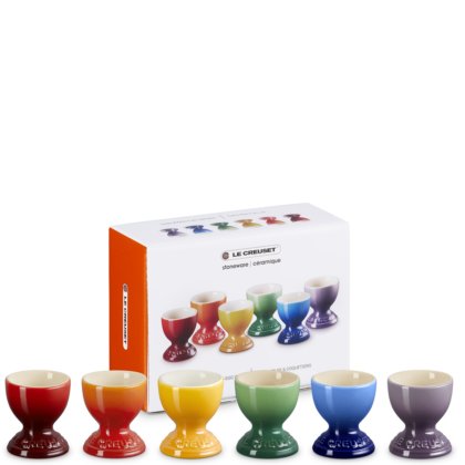Le Creuset - Rainbow Set of 6 Egg Cups Le Creuset - Rainbow Set of 6 Egg Cups