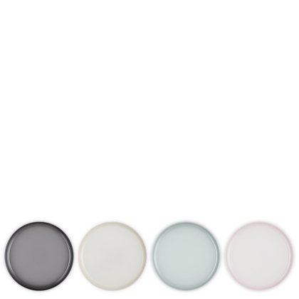 Le Creuset - Stoneware Coupe Set of 4 Side Plates Le Creuset - Stoneware Coupe Set of 4 Side Plates