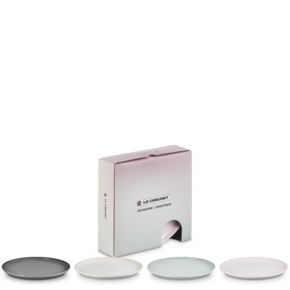 Le Creuset - Stoneware Coupe Set of 4 Side Plates Le Creuset - Stoneware Coupe Set of 4 Side Plates