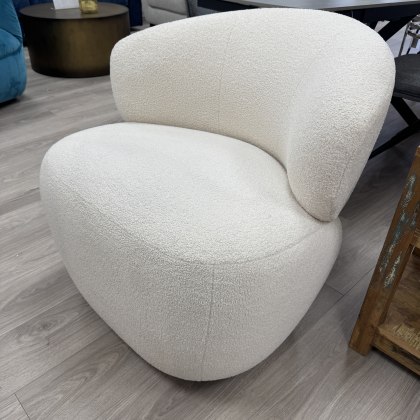 Aspire - Swivel Chair in Ivory Fabric