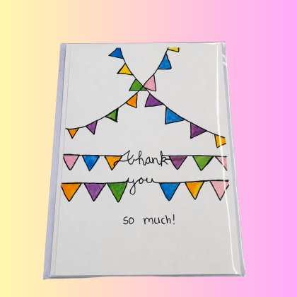 Perla Rose Crafts - Thank You - Bunting Perla Rose Crafts - Thank You - Bunting