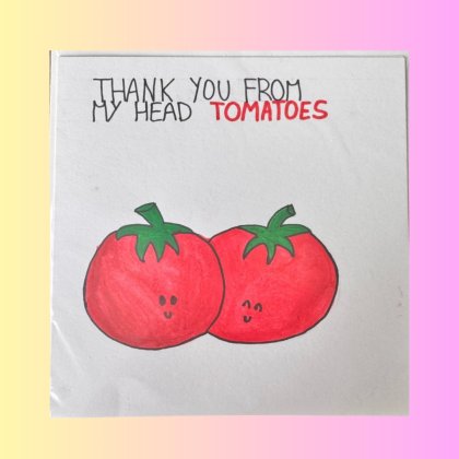 Perla Rose Crafts - Thank You - Tomatoes Perla Rose Crafts - Thank You - Tomatoes