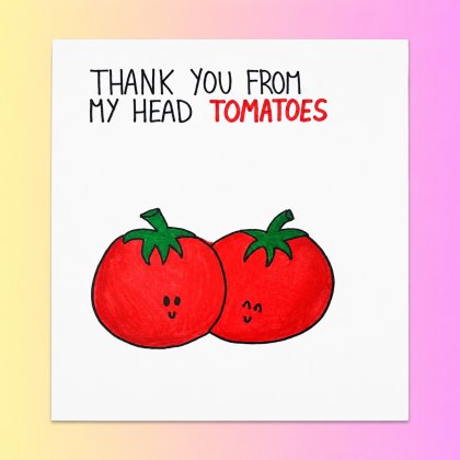 Perla Rose Crafts - Thank You - Tomatoes Perla Rose Crafts - Thank You - Tomatoes