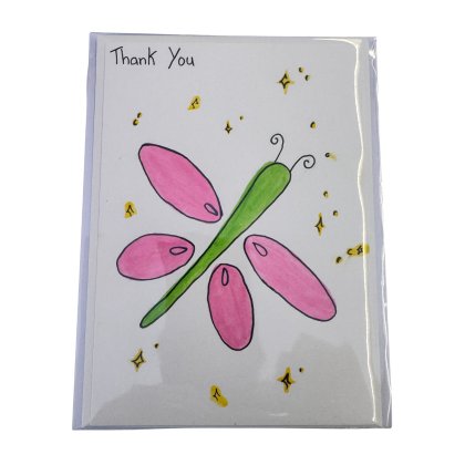 Perla Rose Crafts - Thank You - Butterfly Perla Rose Crafts - Thank You - Butterfly
