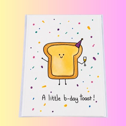 Perla Rose Crafts - Happy Birthday - Toast Perla Rose Crafts - Happy Birthday - Toast