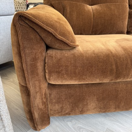 Breeze - 2 Seater Rust Fabric Sofa