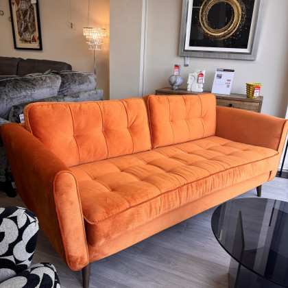 Orla Kiely - Ivy Large Sofa in Bandon Orange Fabric