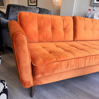 Orla Kiely - Ivy Large Sofa in Bandon Orange Fabric