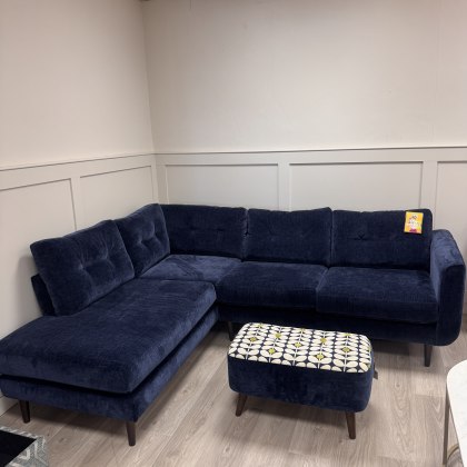 Orla Kiely - Linden LHF Navy Cornersofa