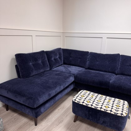 Orla Kiely - Linden LHF Navy Cornersofa