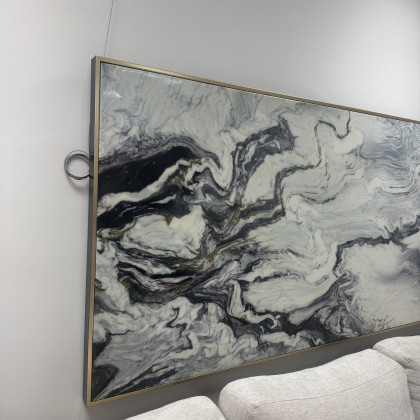 Large XL Picture - White Marble Design