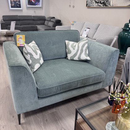 Roxanne - Snuggler Sofa in Dusk Jade