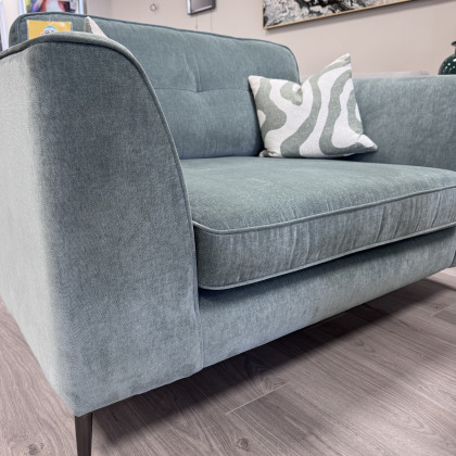 Roxanne - Snuggler Sofa in Dusk Jade