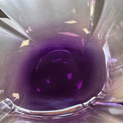 Galway Crystal - Purple Fruit Bowl Galway Crystal - Purple Fruit Bowl