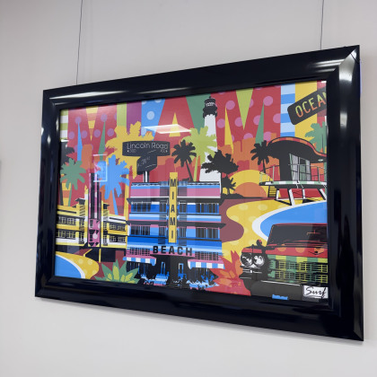 Miami Colourful Framed Art Miami Colourful Framed Art