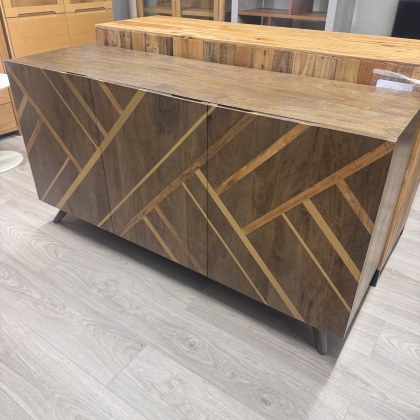 Onyx - Dark Wood & Brass Sideboard Onyx - Dark Wood & Brass Sideboard