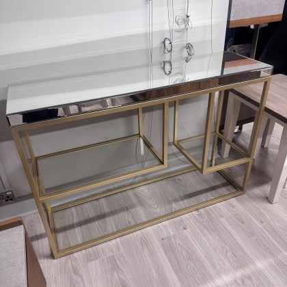 Pippa Mirrored and Gold Console Pippa Mirrored and Gold Console