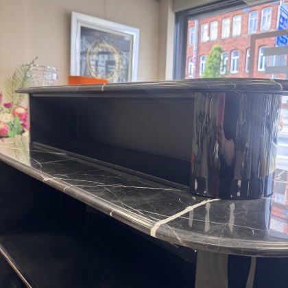 Glamour - Black Glass & Marble Cocktail Bar