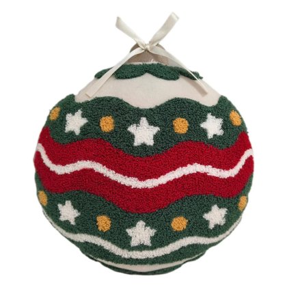 Paul Moneypenny - Round Festiveballs Cushion