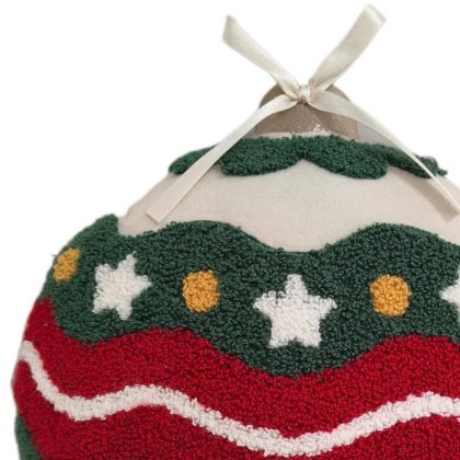 Paul Moneypenny - Round Festiveballs Cushion