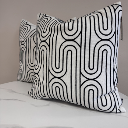 Cushion Bundle - Monochrome Arch - Set of 2 Luxury Cushions