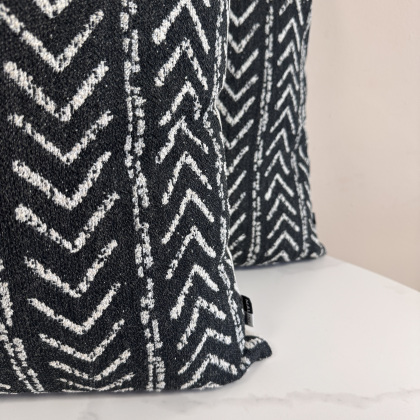 Cushion Bundle - Set of 2 - Black Chevron
