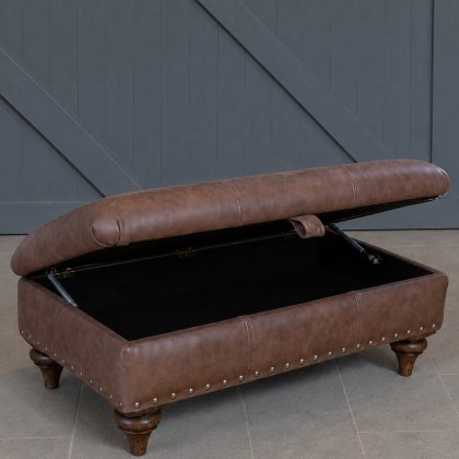 Alstons - Arizona - Two-Tone - Legged Ottoman Alstons - Arizona - Two-Tone - Legged Ottoman
