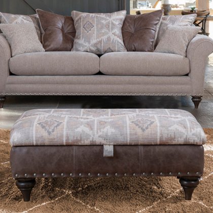 Alstons - Arizona - Two-Tone - Legged Ottoman