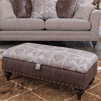 Alstons - Arizona - Two-Tone - Legged Ottoman
