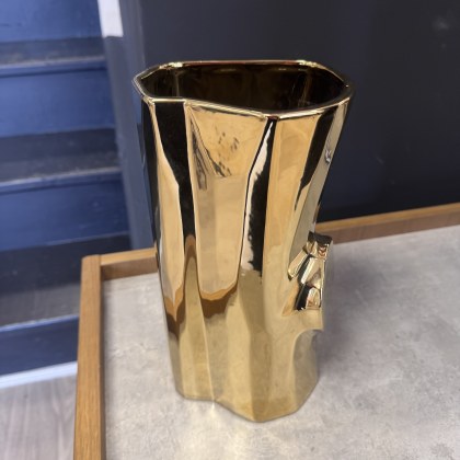 Natuzzi Editions - Vase Log Gold