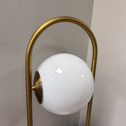 Libra Glass & Brass Table Lamp