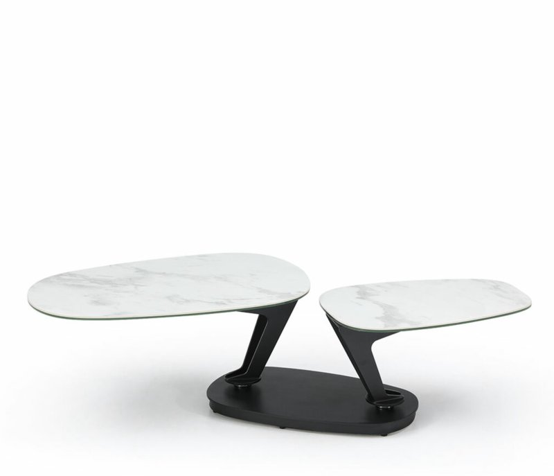 Arco - Extending Coffee Table Carrara Ceramic Arco - Extending Coffee Table Carrara Ceramic
