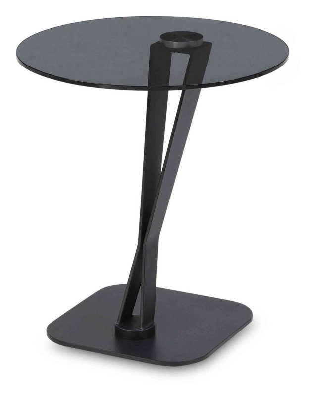 Astral - Lamp Table Smoke Glass/Sandy Black Base Astral - Lamp Table Smoke Glass/Sandy Black Base