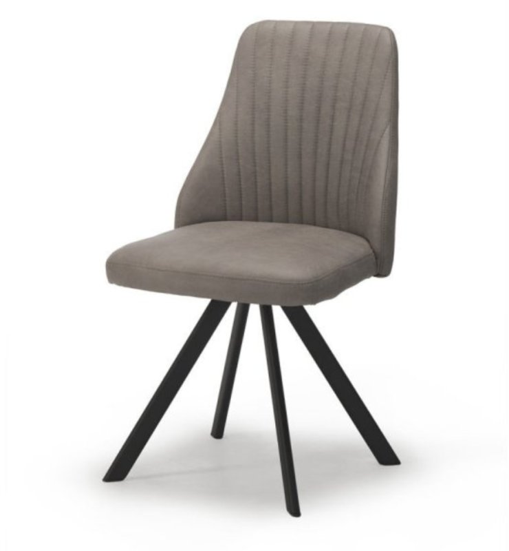 Austin - Light Grey Dining Chair Swivel Return Austin - Light Grey Dining Chair Swivel Return