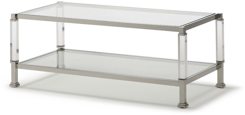 Denise - Coffee Table Polished Steel/Acrylic Frame Denise - Coffee Table Polished Steel/Acrylic Frame