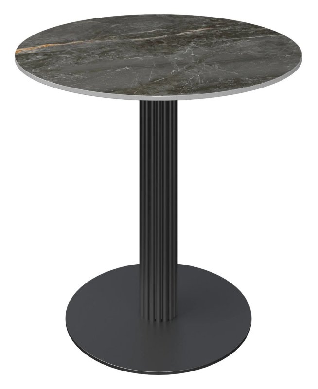 Cartier - Round Gloss Grey Ceramic Dining Table Cartier - Round Gloss Grey Ceramic Dining Table