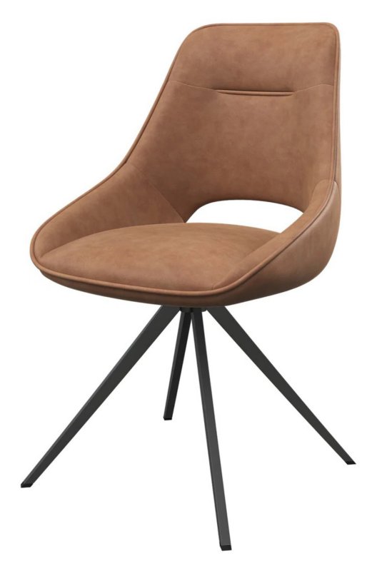 Cerutti - Swivel Dining Chair - Tan Cerutti - Swivel Dining Chair - Tan