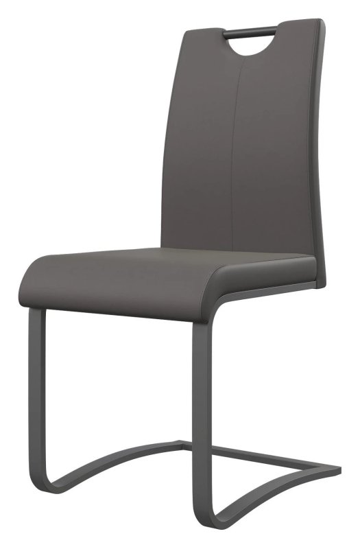 Gabi - Dining Chair Grey with Grey Frame Gabi - Dining Chair Grey with Grey Frame