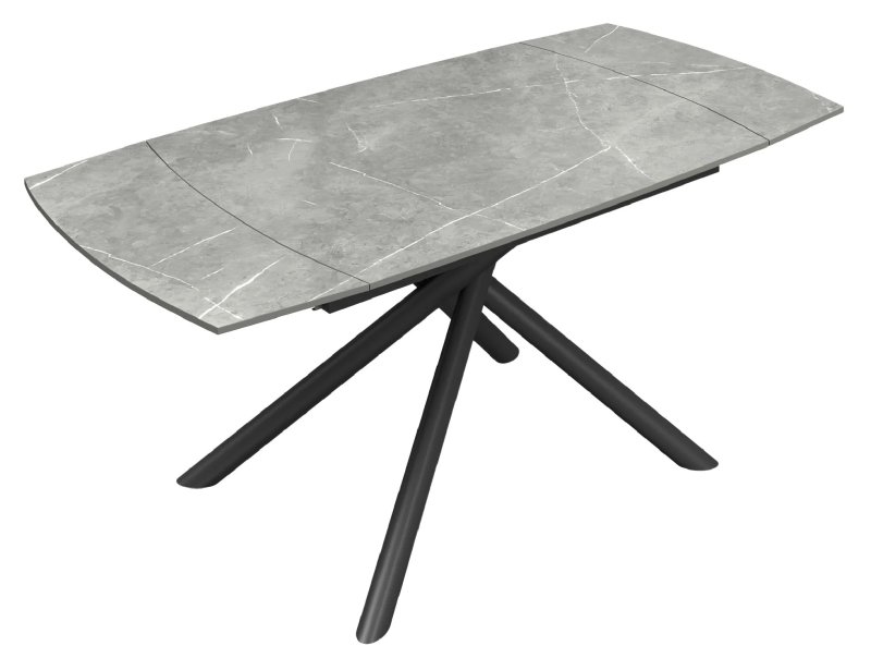 Giovanni - Matte Grey Ceramic Extending Table Giovanni - Matte Grey Ceramic Extending Table