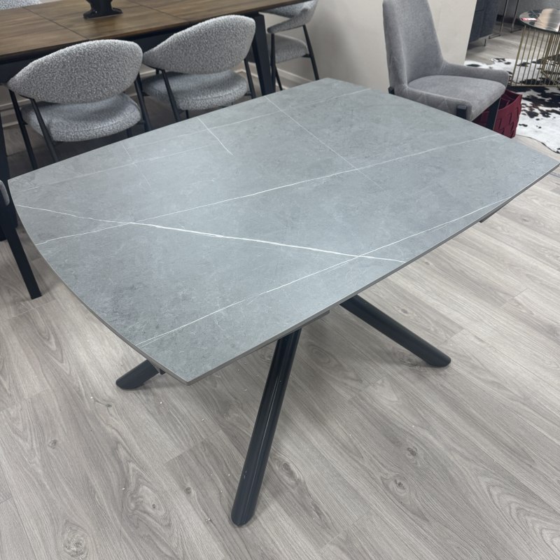 Giovanni - Matte Grey Ceramic Extending Table Giovanni - Matte Grey Ceramic Extending Table